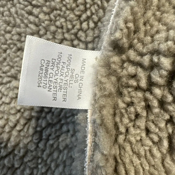 Akemi + Kin Anthropologie Phoebe Vest One Size Faux Suede Sherpa Lined Cozy - Picture 9 of 10